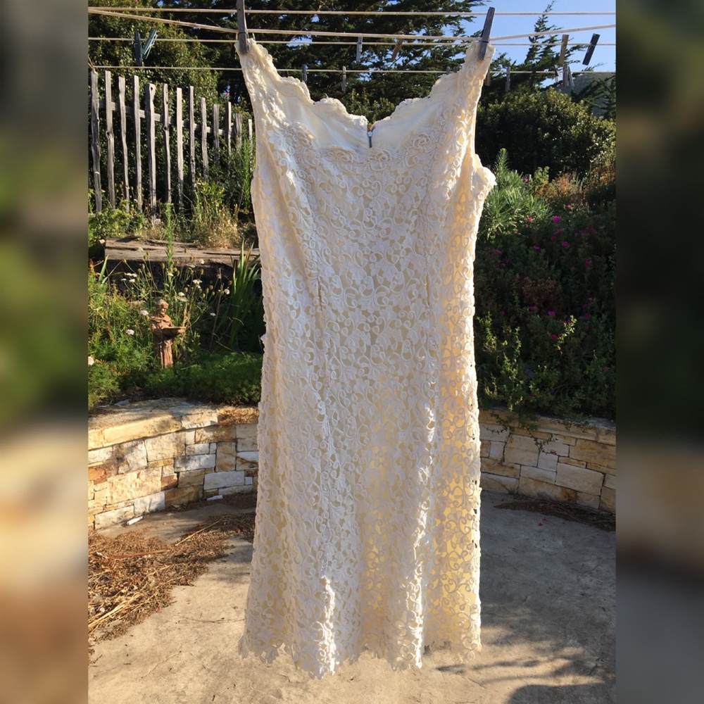 Vintage white lace dress
